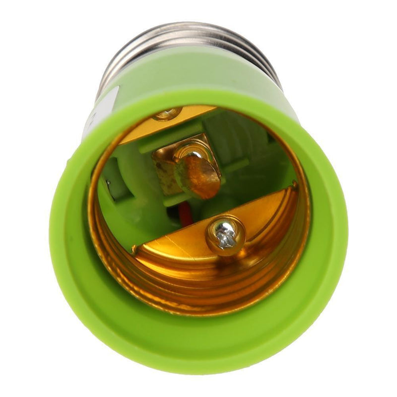 E27 to E27 Conversion Lamp Head Extension Base Adapter (Thread Green) Newly