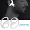 2pcs Soft Earphone Anti-Drop Clip Holder Earplug Protector Cover (White) Newly