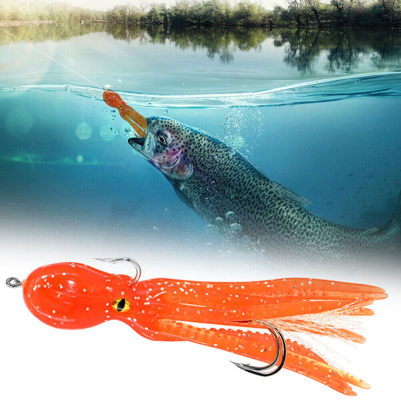 Crankbait Artificial Bait Skirt 11cm 22g Octopus Soft Fishing Lures with Hook