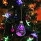 Soft Plastic Clear LED Christmas Light Bulb Ball Tree Hanging Bauble (785-B