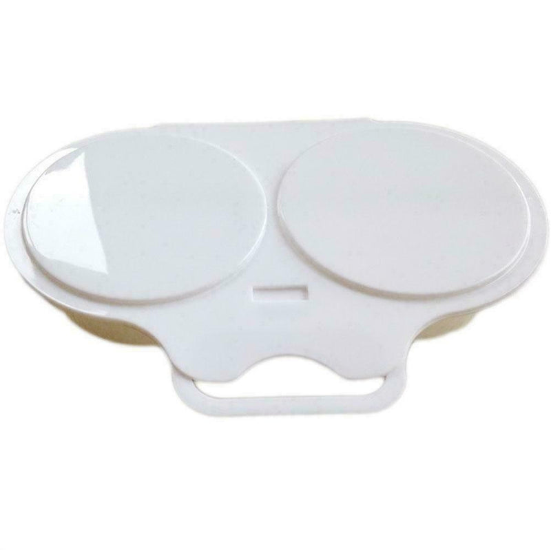 Microwave Double Cup Egg Cooker Steamer Perfect Eggs Poacher Cookware I1M0
