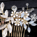 Pins Wedding Party Hairwear Crystal Hair Comb Flower Head Clip Bridal Headpiece