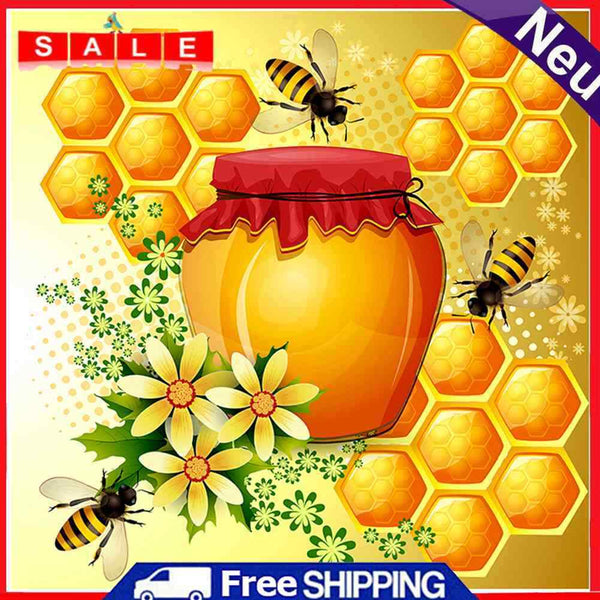 5D DIY Full Drill Diamond Painting Sweet Honey Cross Stitch Needlework Set Decor