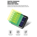 2pc COB 100LED Solar Lamp Motion Sensor Waterproof Outdoor Path Night Light