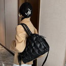 Fashion Women Space Cotton Shoulder Bags Winter Crossbody Handbags (Black)