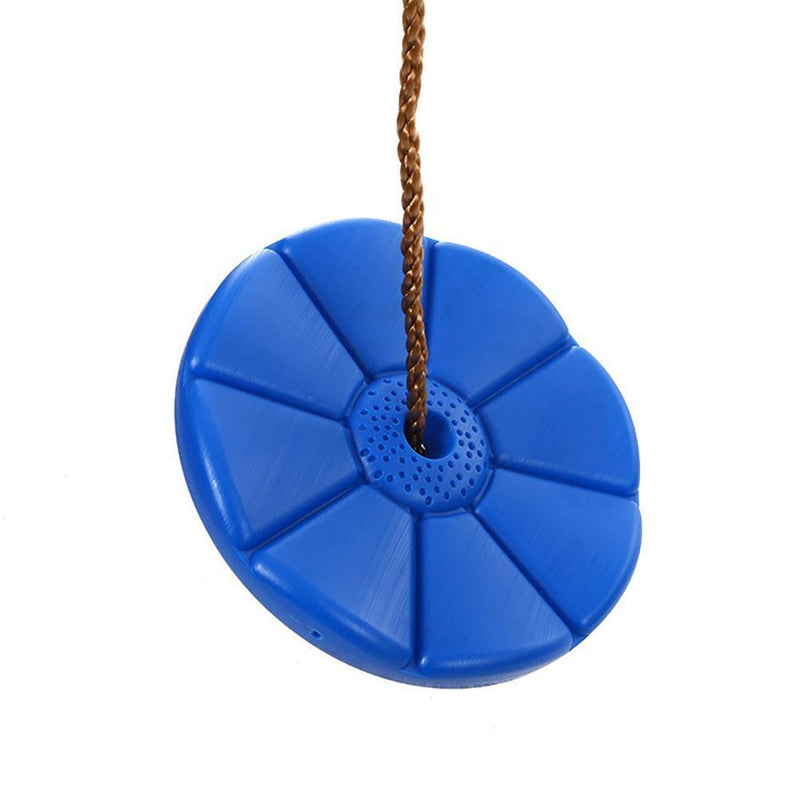 Safe Indoor Outdoor Plastic Disc Monkey Kids Swing Fitness Swingset (Blue) Newly