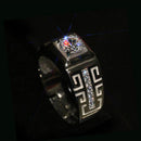 Crystal Ring for Men Engagement Rings Zirconia Wedding Open Rings Jewelry