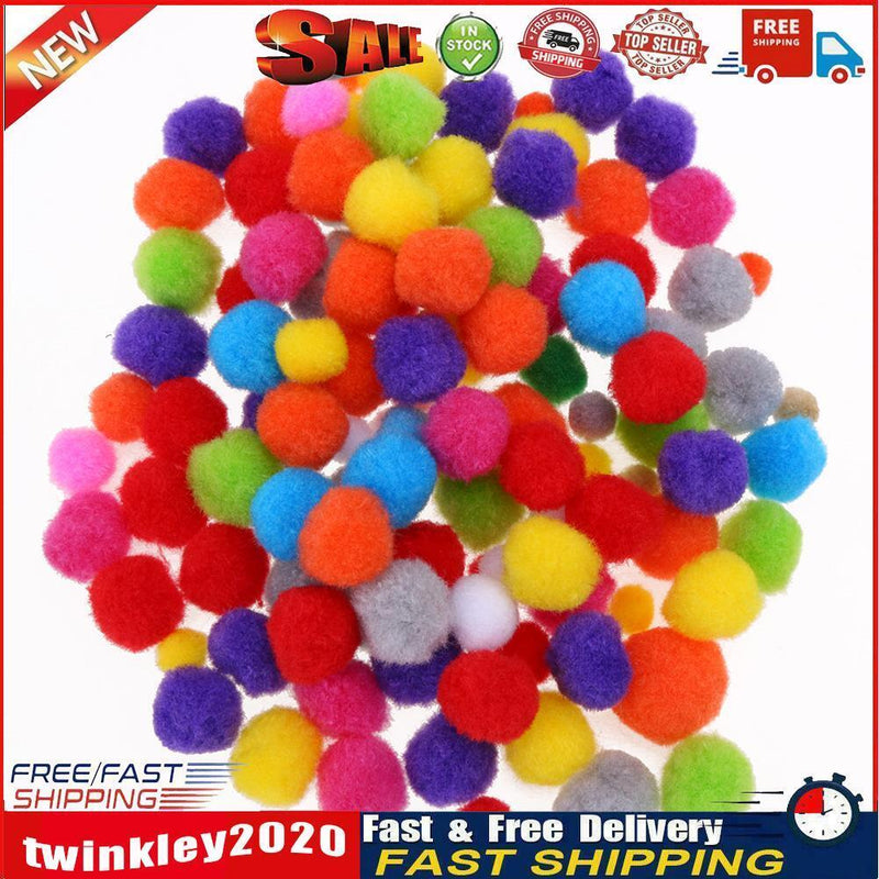 Fluffy Ball Pom Pom Ball Hair Ball Sewing Garland Craft(25mm/50pcs) Newly