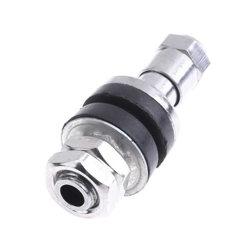 VODOOL 4pcs/Set Tire Valve Stems Chrome Metal Screw Rinse in High Pressure