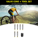 2/6/12pcs Replacement Brass Presta Valve Cores + Remover for Mountain Road Bike