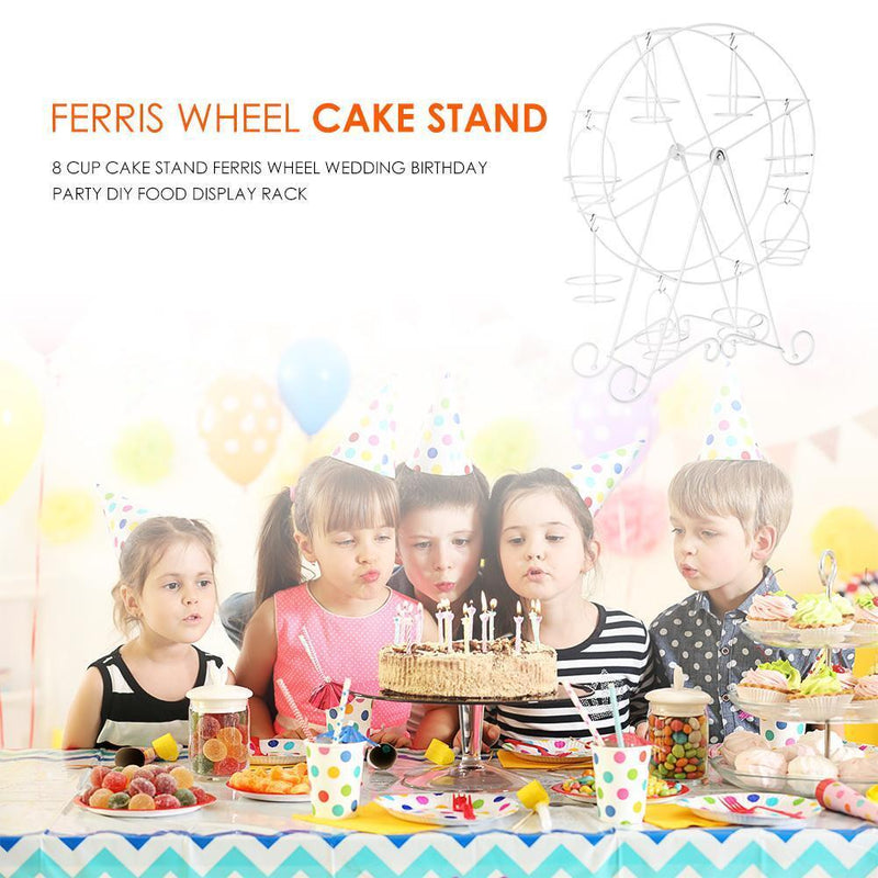 8 Cup Cake Stand Ferris Wheel Wedding Birthday Party DIY Food Display Rack