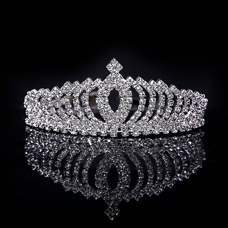 Hot Style Bride Wedding Dinner Children Tire Crown And Diamond Ornaments