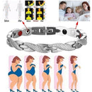 Twisted Dragon Magnetic Therapy Couple Bracelet Detachable Bangles (Sliver)