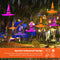 Halloween Witch Hat String Light Hanging Lighted LED Luminous Hats for Outdoor