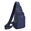 Simple Pure Color Sports Shoulder Handbags Men Oxford Cloth Crossbody Chest B