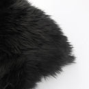 Winter Car Seat Cushion Faux Fur Seat Pad Home Office Chair Mat (Black)