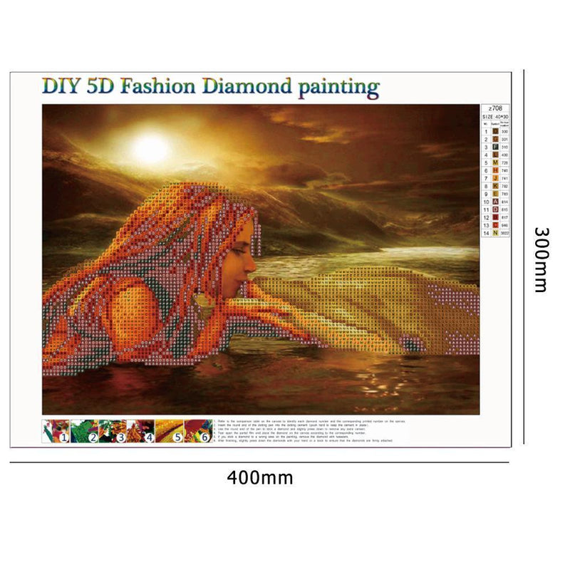 5D DIY Diamond Painting Beauty Cross Stitch Embroidery Craft Kits Wall Art Newly