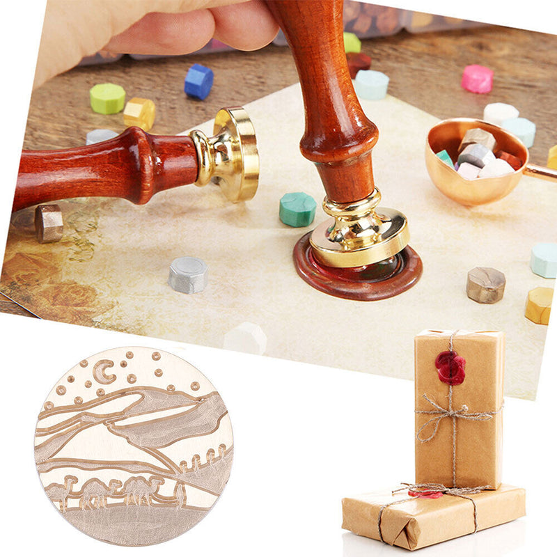 Fire Paint Seal Brass Head Invitation Card Wax Stamp for Wedding Card Decoration