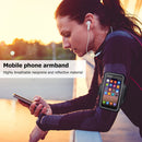Sports Armband Case Holder Universal 4-6 inch Phone Bag for Gym (Black) Newly