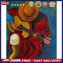Guitar Singer Frameless Picture Oil Paint By Numbers Hand Painted Picture K