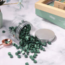 200pcs Octagonal Wax Seal Bead Retro Stamp Tablet for Envelope (Pine Green)