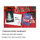 Gift Cute Creative Holiday Blessing Postcard Christmas Greeting Card Envelope