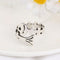 Yarn Guides Thimble Opening Fish Bone Shape Crochet Loop Knitting Ring Sewing