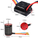 HOBBYFANS 3650 / F540 4300KV 4370KV Brushless Motor 60A ESC Kit for 1/10 RC