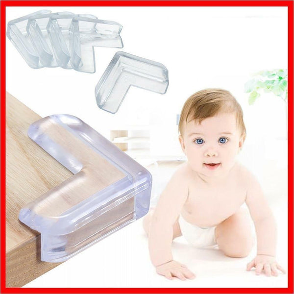 4Pcs L-Shape Baby Safe Protector Table Corners Anti-Collision Angle Cover Shells