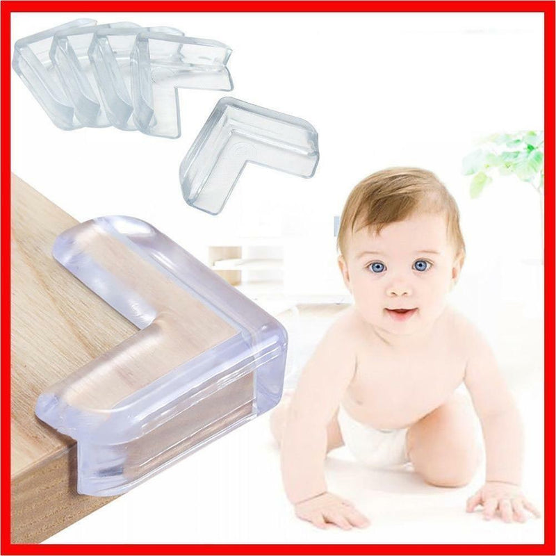 4Pcs L-Shape Baby Safe Protector Table Corners Anti-Collision Angle Cover Shells