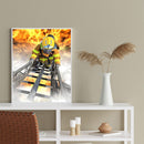 5D DIY Full Drill Diamond Painting Fire Fighter Cross Stitch Mosaic Kits Decor