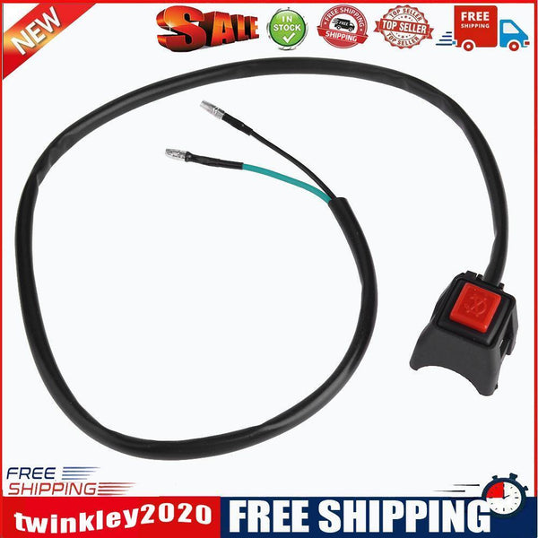 7/8in 22mm Motorcycle Handlebar Push Button Start Horn ON OFF Kill Switch