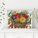 Diamond Drawing Colorful Daisy Bouquet Special-shaped Partial Drill 5D DIY Gift