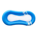 PVC Inflatable Pool Air Mattress Lounger Floating Water Hammock Bed (Blue) Newly