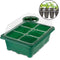 10pcs 12 Holes Planting Seed Starter Tray Kit Plant Germination Box w/ Dome Base