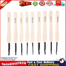 9pcs Wooden Crochet Hooks Knitting Needles Set 2-6mm Crochet Sewing Craft Newly