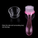 Plastic Nails Art Cleaning Brush Long Handle Dust Remove Manicure Brushes Newly