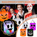 4PCS LED Light Halloween Candy Bags Light up Halloween Party Bags Trick Large#