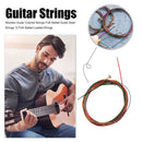 12pcs/Set Guitar Strings Colorful Metal String for Acoustic Folk Guitar Parts