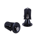 One Pair Bike Bicycle Aluminum Handlebar Grips Handle Bar Cap black