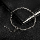 Hip Hop Jewelry Simple Bangle Punk Bracelet Titanium Stainless Steel Wristbands
