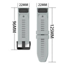 Silicone Band Strap for Garmin Fenix 6 5 Forerunner 935 Quatix 5 (Grey) Newly