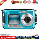 Waterproof Digital Camera 1080P HD 2.4MP Underwater Video Recorder (Blue) Newly