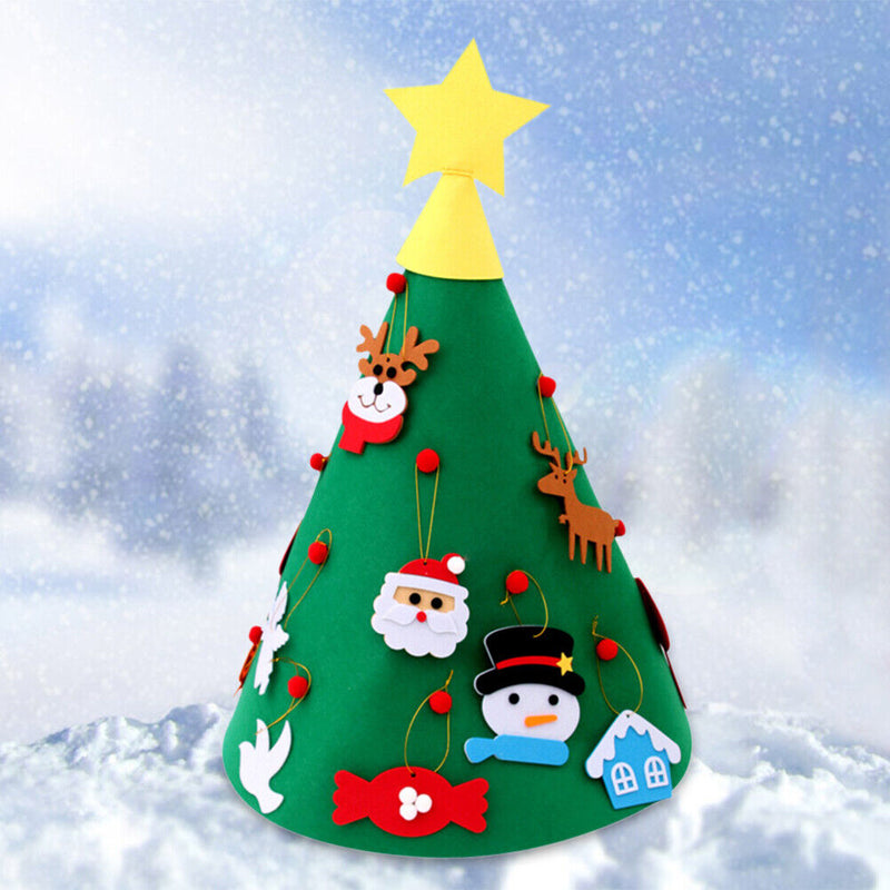 DIY DIY Christmas Tree Toys Artificial Tree Wall Hanging Ornaments Xmas Decor