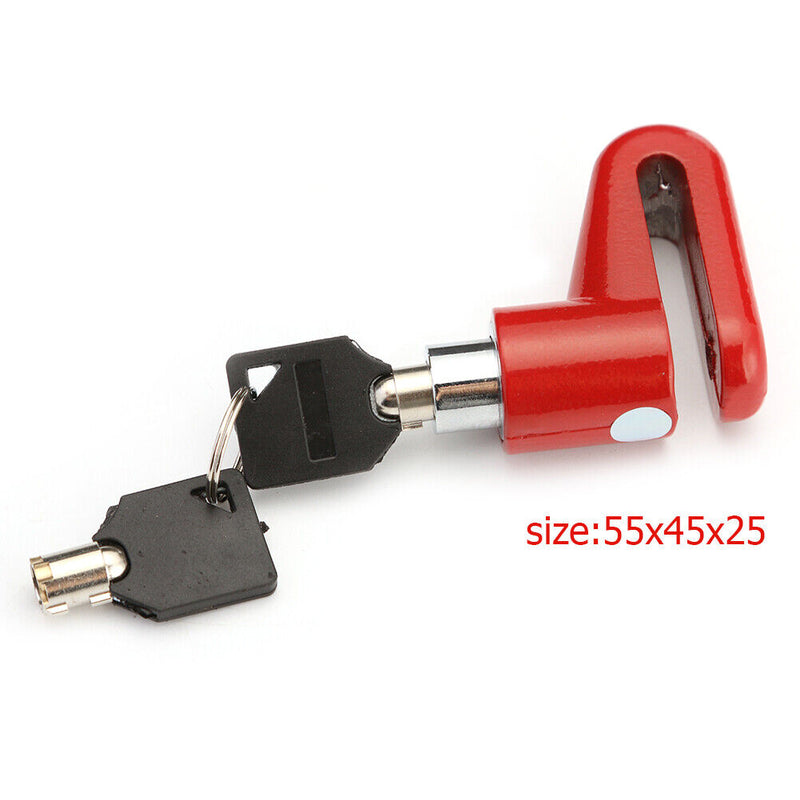 Anti-Theft Wheels Disc Brakes Lock w/ Lock Frame for M365 Scooter (Red) Newly