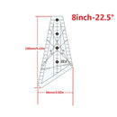 Art Ruler Squedge 22.5 /45 Quilting Sew Patchwork Ruler Acrylic Template Craf