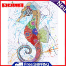 Part DIY Special Shaped Picture Kit Diamond Hippocampus Drill Art 5D Painting