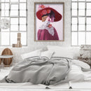 Special Shaped 5D Lady with Bowler Hat Kit DIY Diamond Painting (Y146) Newly