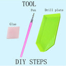 5D DIY Full Drill Diamond Painting Rose Cross Stitch Embroidery Mosaic Kit Newly