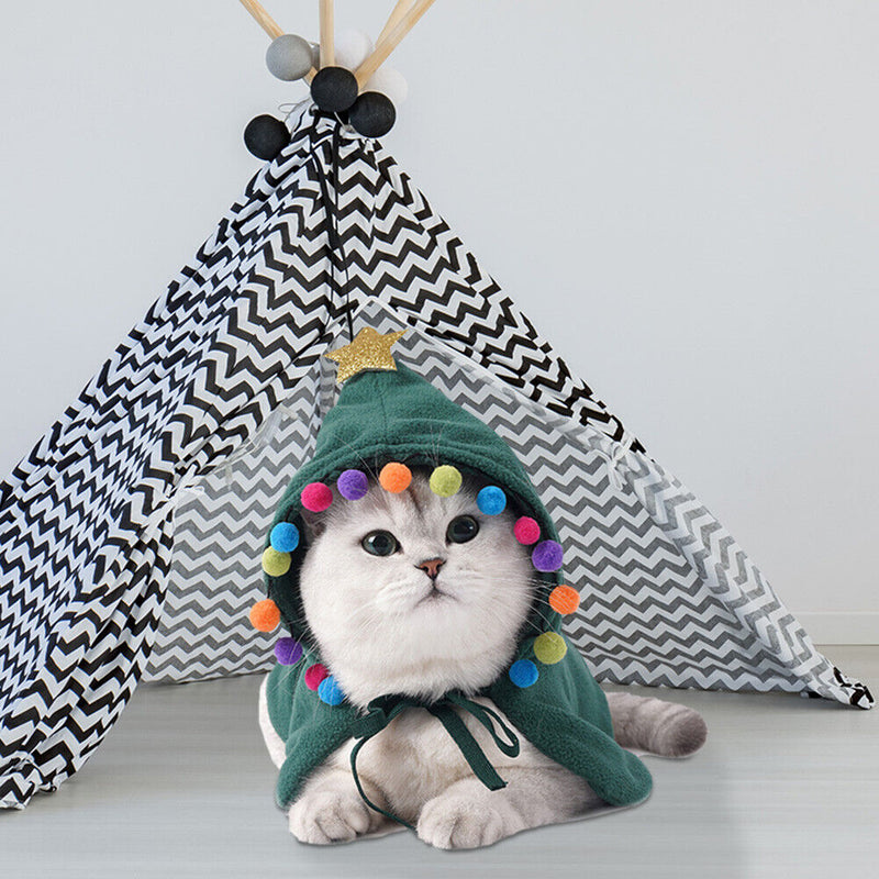 Lovely Pet Soft Plush Costume Hoodies for Small Dogs Kitty Christmas Ornament
